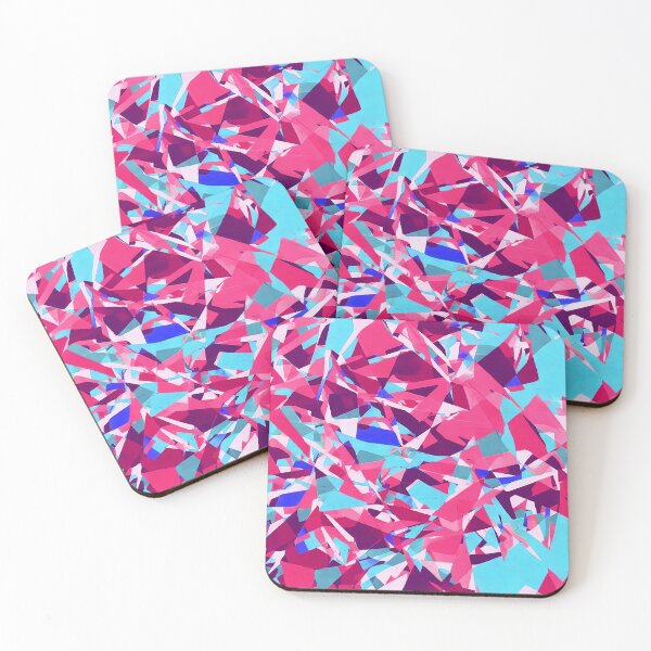Item preview, Pink abstract mosaic contemporary art urban style street wear designed and sold by Carlos Gudino.