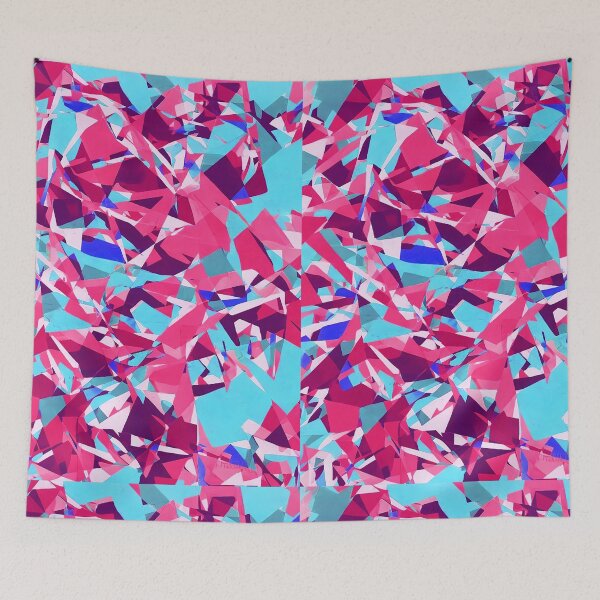 Item preview, Pink abstract mosaic contemporary art urban style street wear designed and sold by Carlos Gudino.