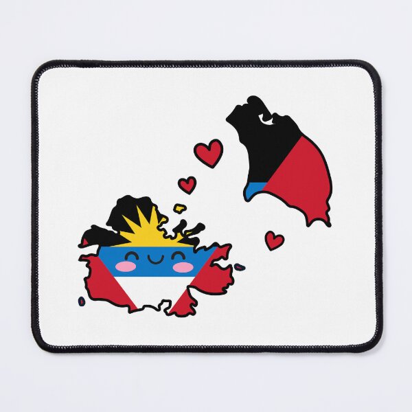 Item preview, Antigua and Barbuda Flag Map Smile with Love designed and sold by pixelsparkzone.
