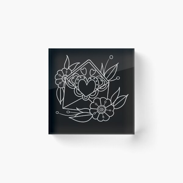 Item preview, American traditional love letter flash. designed and sold by ReaperRoseCo.