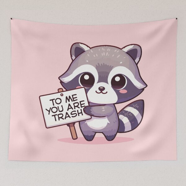 Item preview, Cheeky Raccoon’s Funny Message designed and sold by SweetLog.
