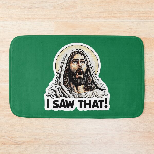 Item preview, I SAW THAT Jesus meme Snowing Christmas Wow designed and sold by plushism.