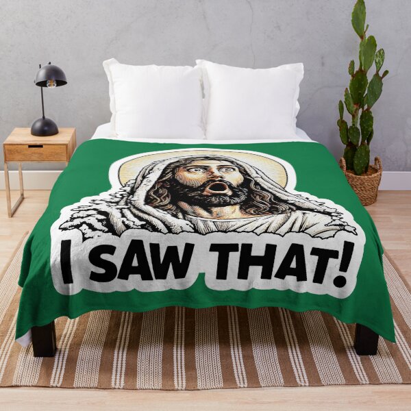 Item preview, I SAW THAT Jesus meme Snowing Christmas Wow designed and sold by plushism.