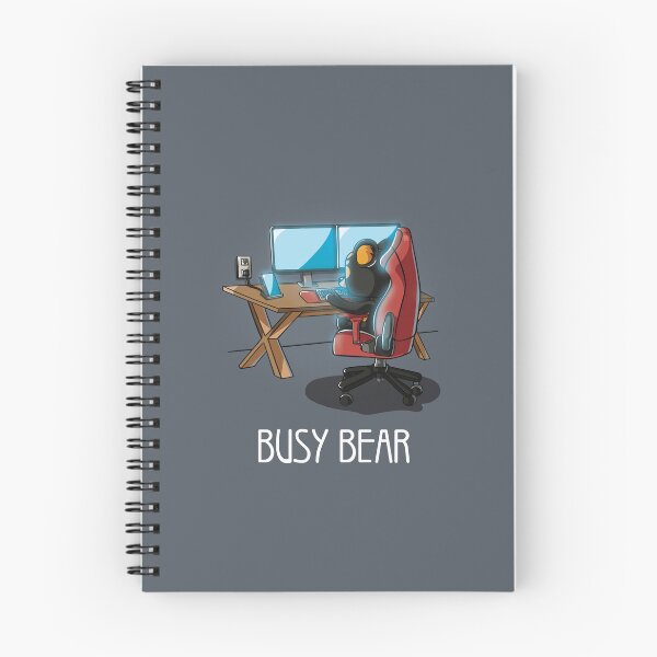Aperçu de l'œuvre Ours occupé créée et vendue par CreativeWiz.