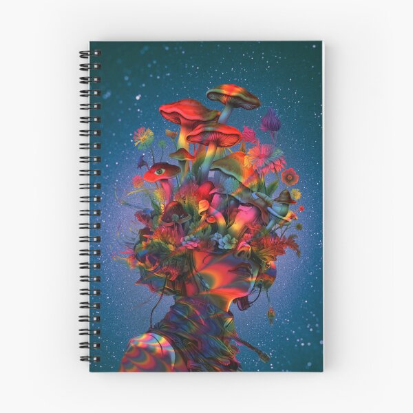 Item preview, Psychedelic  Floral Mushroom Head designed and sold by MarcelGW.