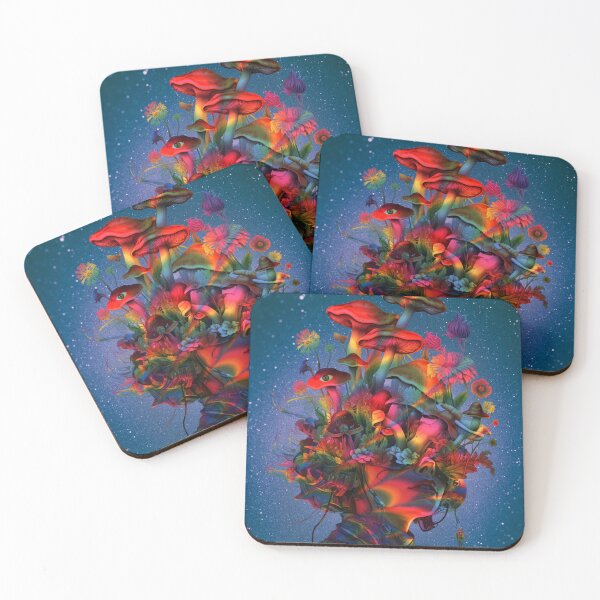 Item preview, Psychedelic  Floral Mushroom Head designed and sold by MarcelGW.
