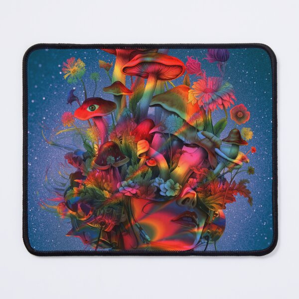 Item preview, Psychedelic  Floral Mushroom Head designed and sold by MarcelGW.