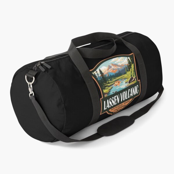 Item preview, Lassen Volcanic National Park Illustration Retro Badge designed and sold by KrisSidDesigns.