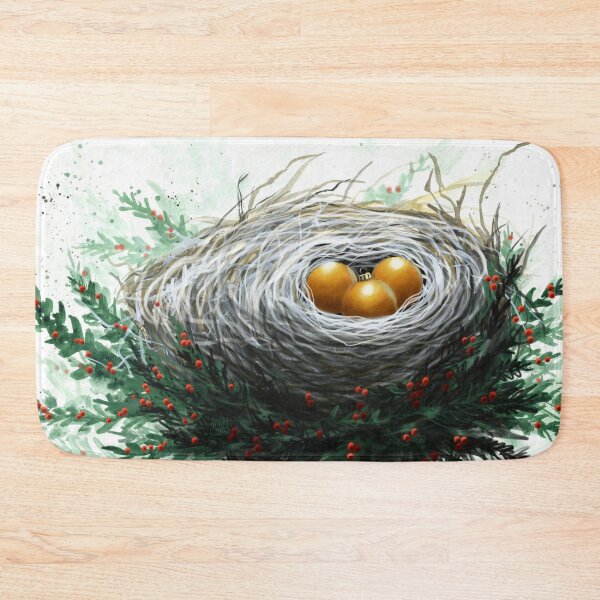 Item preview, Bird Nest with Gold Ornaments designed and sold by Taphath Foose Artist.