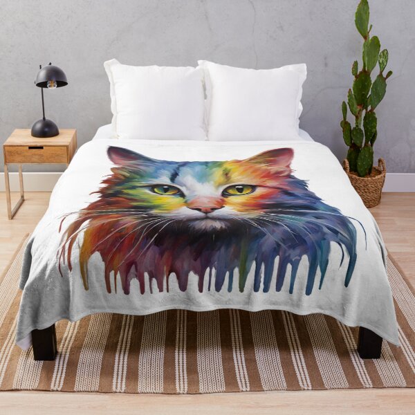 Item preview, Rainbow Fluffy Cat designed and sold by MarzenaKa.