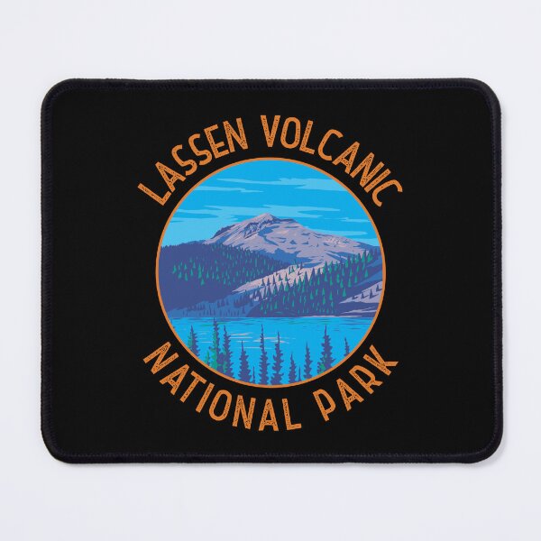 Item preview, Lassen Volcanic National Park Retro Distressed Circle designed and sold by KrisSidDesigns.