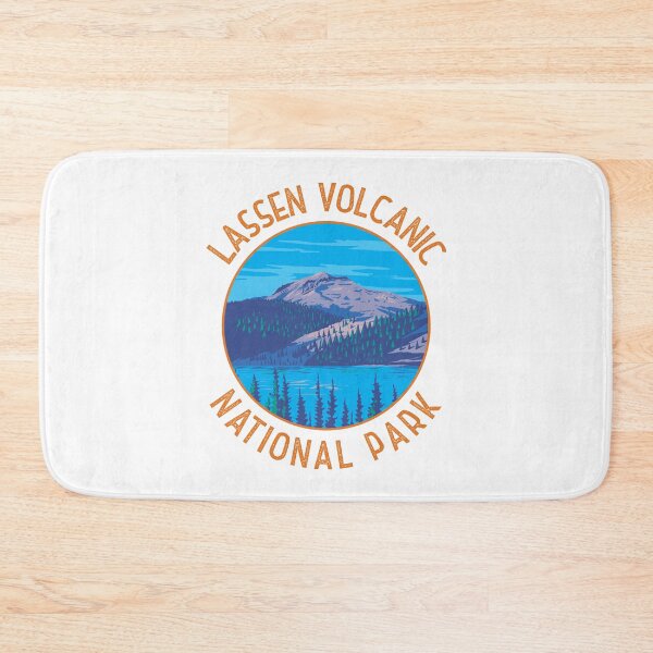 Item preview, Lassen Volcanic National Park Retro Distressed Circle designed and sold by KrisSidDesigns.