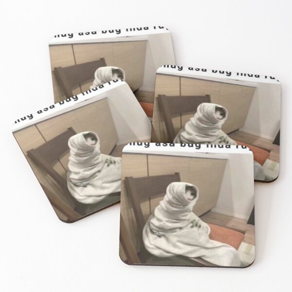 Item preview, snug as a bug in a rug cat meme designed and sold by yuccaroot.
