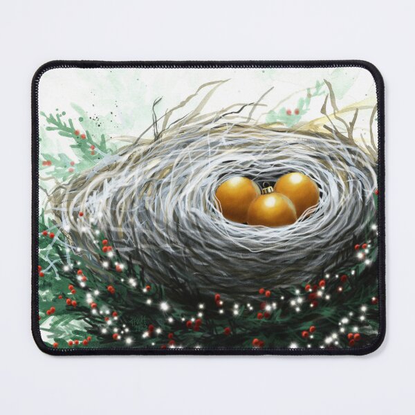 Item preview, Bird Nest with Gold Ornaments with Lights designed and sold by Taphath Foose.