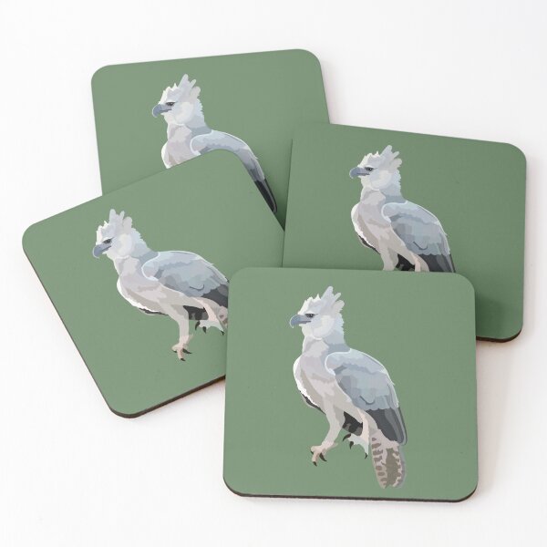 Item preview, H is for Harpy Eagle,Harpy Eagle Artwork – Majestic Raptor Illustration and Tropical Forest Wildlife Design designed and sold by PrettylittlepastelUk.