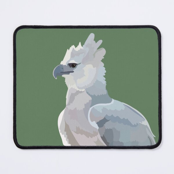 Item preview, H is for Harpy Eagle,Harpy Eagle Artwork – Majestic Raptor Illustration and Tropical Forest Wildlife Design designed and sold by PrettylittlepastelUk.