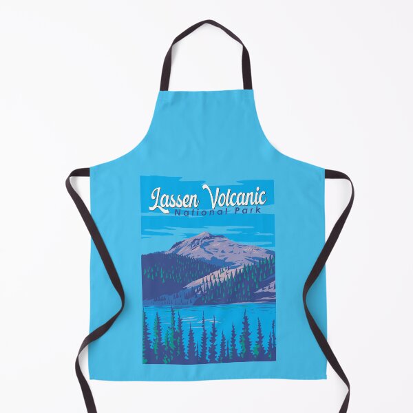 Item preview, Lassen Volcanic National Park Illustration Travel Art Vintage designed and sold by KrisSidDesigns.