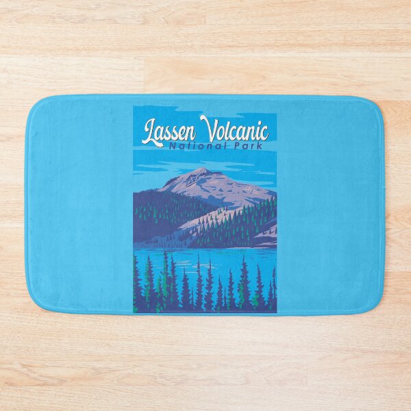 Item preview, Lassen Volcanic National Park Illustration Travel Art Vintage designed and sold by KrisSidDesigns.