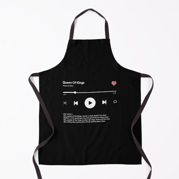 Item preview, Queen Of Kings - Alessandra - Eurovision 2023 - Norway / Media Player Interface Mockup designed and sold by Vision-Tees.
