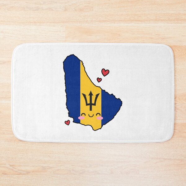 Item preview, Barbados Flag Map Smile with Love designed and sold by pixelsparkzone.