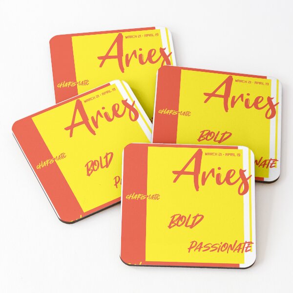 Item preview, Aries zodiac sign bold, passionate, fun and charismatic design designed and sold by Mario Cabrera.