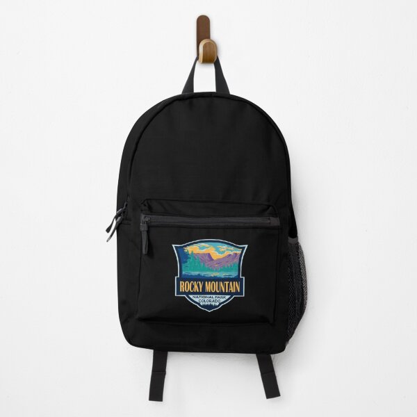 Item preview, Rocky Mountain National Park Illustration Retro Badge designed and sold by KrisSidDesigns.