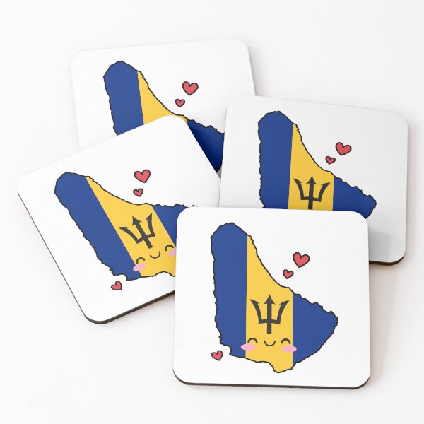 Item preview, Barbados Flag Map Smile with Love designed and sold by pixelsparkzone.