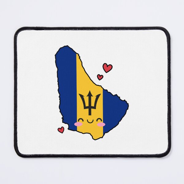 Item preview, Barbados Flag Map Smile with Love designed and sold by pixelsparkzone.