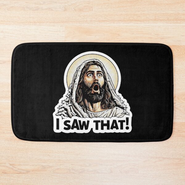 Item preview, I SAW THAT Jesus meme Snowing Christmas Wow designed and sold by plushism.