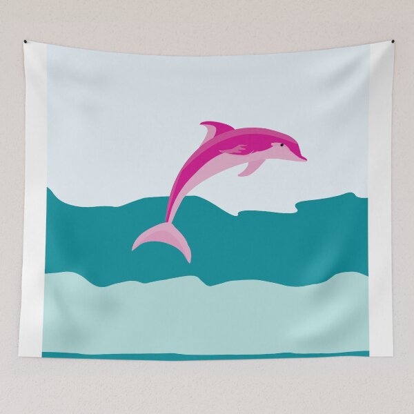 Item preview, Pink dolphin theme designed and sold by Karen Dayton.