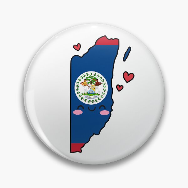 Item preview, Belize Flag Map Smile with Love designed and sold by pixelsparkzone.