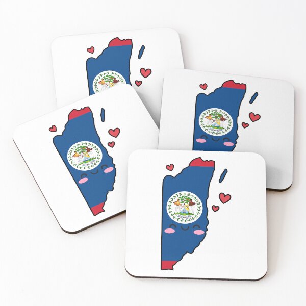 Item preview, Belize Flag Map Smile with Love designed and sold by pixelsparkzone.