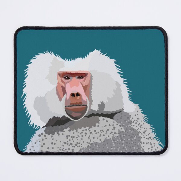 Item preview, H is for Hamadryas Baboon,Hamadryas Baboon Illustration – Primate Art for Wildlife and Nature Lovers designed and sold by PrettylittlepastelUk.