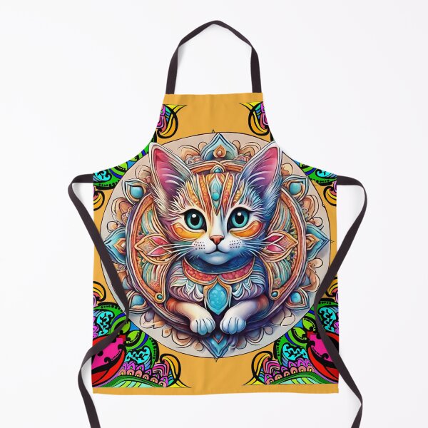 Item preview, Mandala with a kitten designed and sold by SweetRossel.
