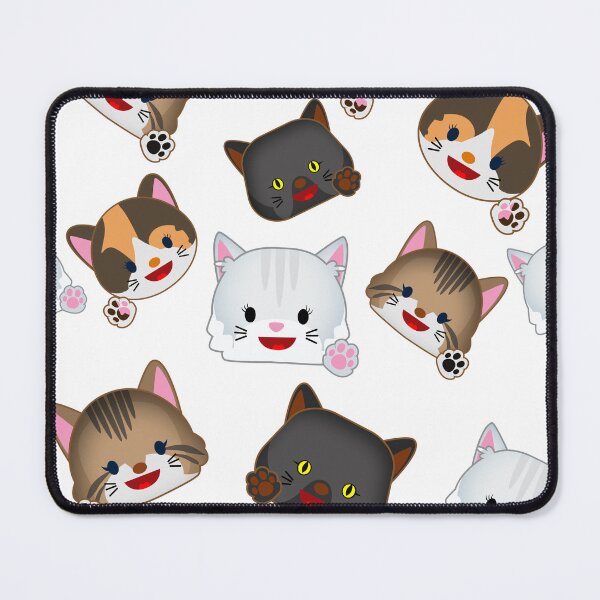 Item preview, cartoon cat pattern cute faces designed and sold by DarioCrow.