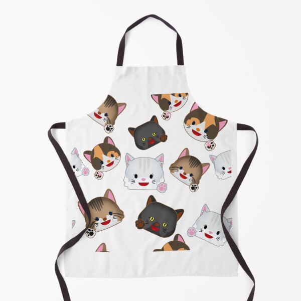 Item preview, cartoon cat pattern cute faces designed and sold by DarioCrow.