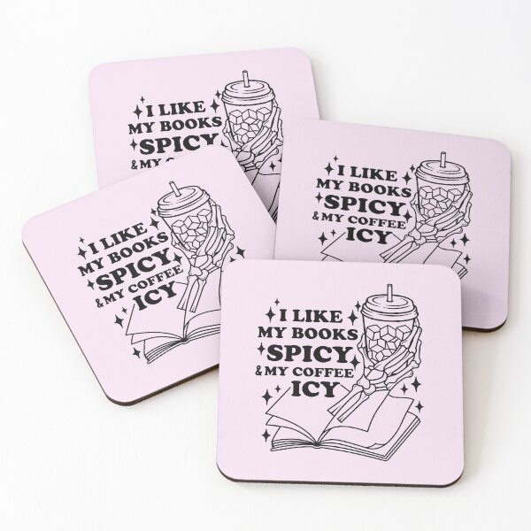 Item preview, I Like My Books Spicy and My Coffee Icy designed and sold by StickyBook.