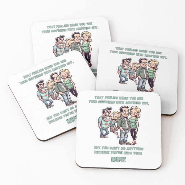 Item preview, Awkward Encounter - Humorous Relationship Dilemma designed and sold by PapaMikeCrafts.