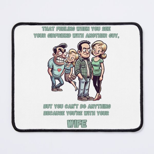 Item preview, Awkward Encounter - Humorous Relationship Dilemma designed and sold by PapaMikeCrafts.