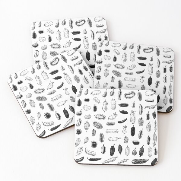 Item preview, Eclectic Pickle Varieties - Minimalist Line Art Design designed and sold by Pobru.