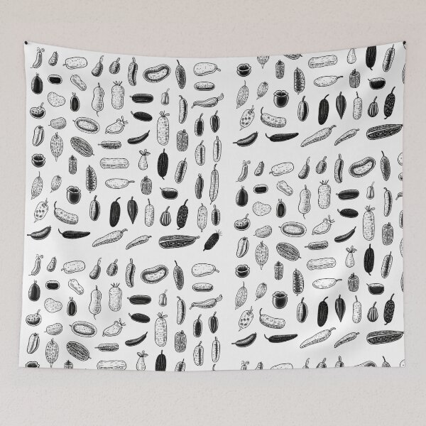 Item preview, Eclectic Pickle Varieties - Minimalist Line Art Design designed and sold by Pobru.