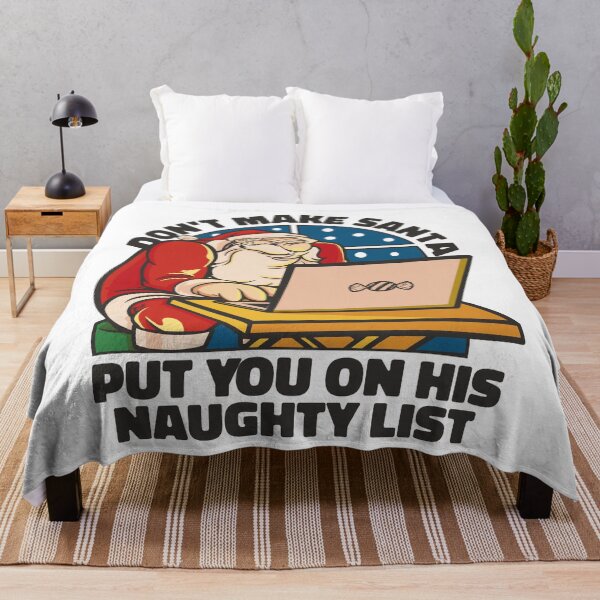 Item preview, don't make santa put you on his naughty list designed and sold by DrawHandArt.
