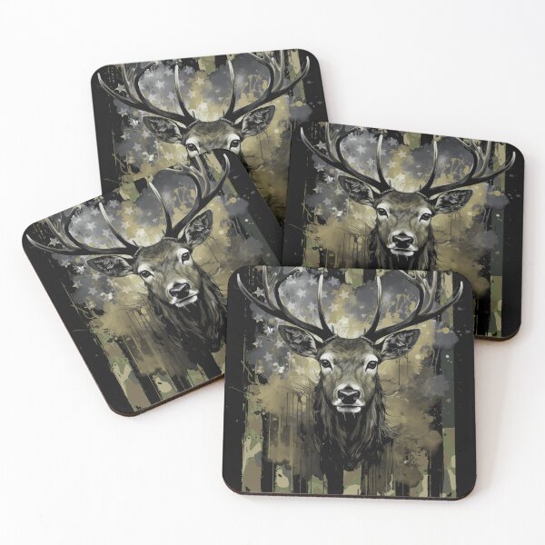 Item preview, Deer Hunting Camo US Flag for Hunters designed and sold by Billianidesigns.