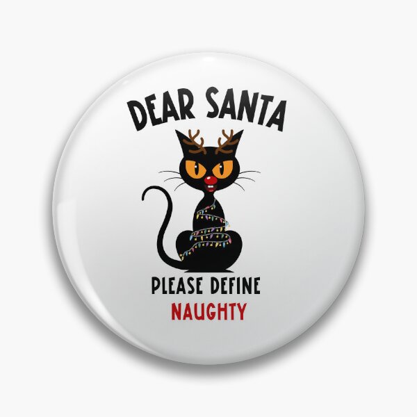 Item preview, Christmas naughty cat designed and sold by SunnyFunnyArt.