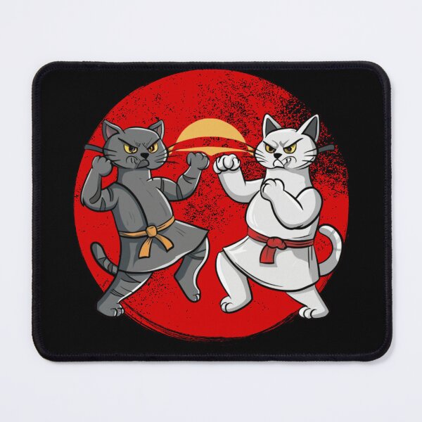 Item preview, Fighting Cute Cats | Angry Cute Cats Retro Style Karate Cute Cats designed and sold by MarsLights.