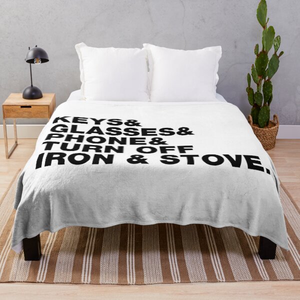 Item preview, Keys & glasses & phone & turn off iron & stove. designed and sold by remerasnerdas.