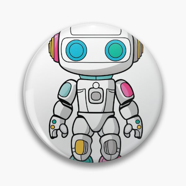 Item preview, Cute Multicolored Robot Plushie designed and sold by ObjCrea123.