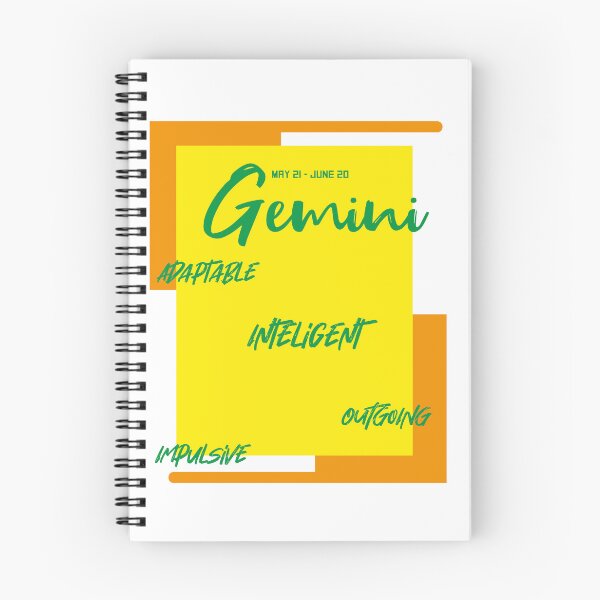 Item preview, Gemini zodiac sign adaptable, inteligent, impulsive and outgoing design designed and sold by Mario Cabrera.