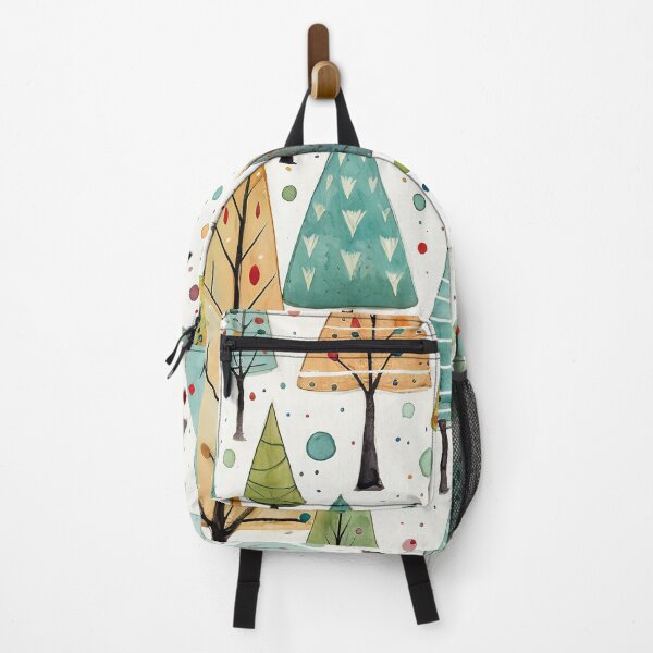 Item preview, Fun colorful line art doodle art Christmas trees art designed and sold by Inktown.