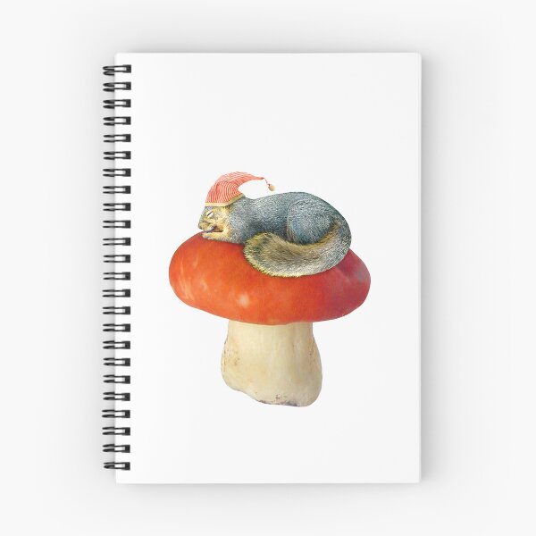 Item preview, Sleeping Squirrel on Mushroom designed and sold by catsclips.